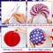 14pc Patriotic Paper Decor Set - Red, White & Blue Fans, Lanterns & Honeycomb Balls